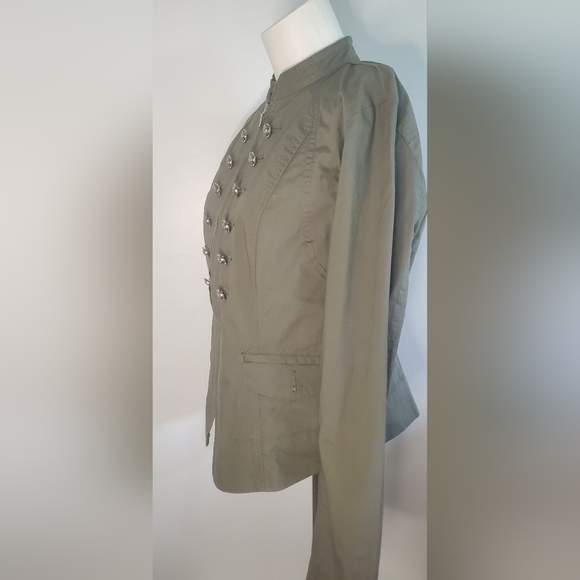INC International Concept-size M- military green color jacket - Picture 5 of 11